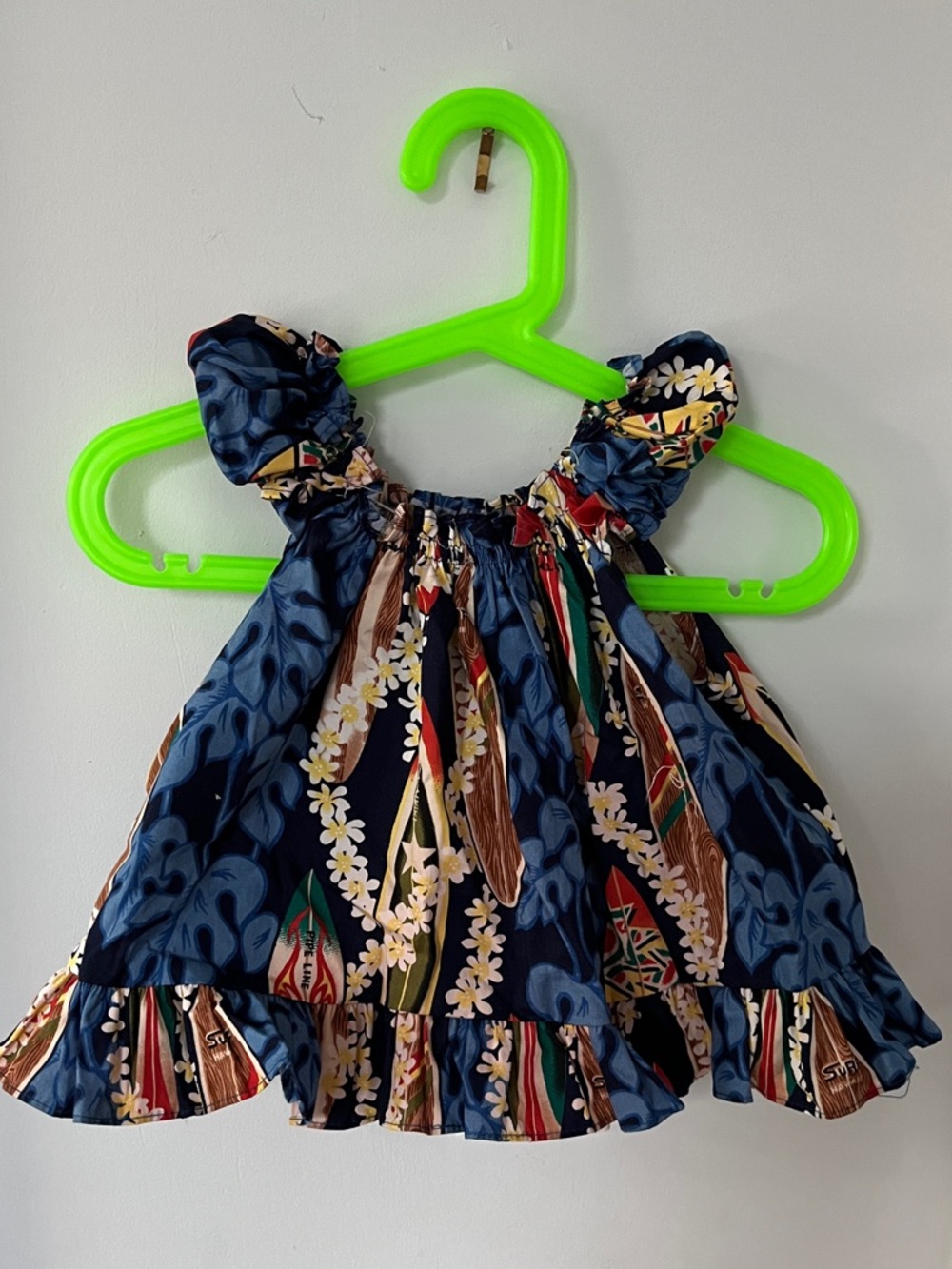 ❤️ Four for 25$ ❤️ Navy Multicolor Floral Ruffle Baby Top 18M